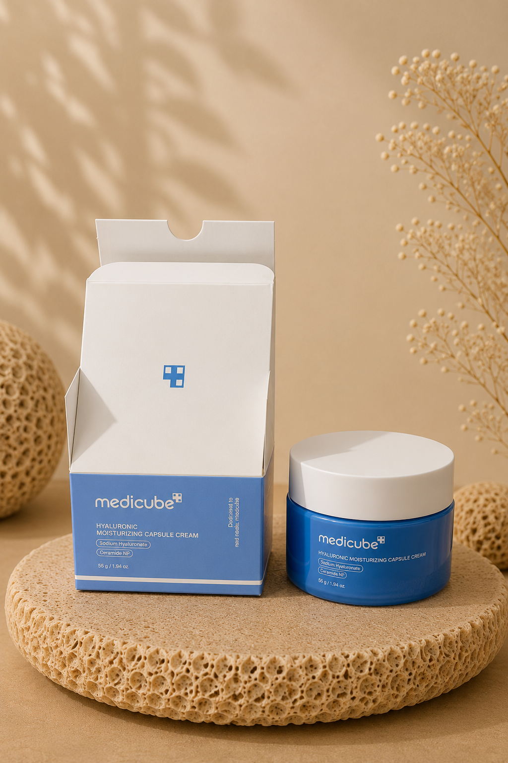 Crema Hidratante con Cápsulas de Ácido Hialurónico - Medicube
