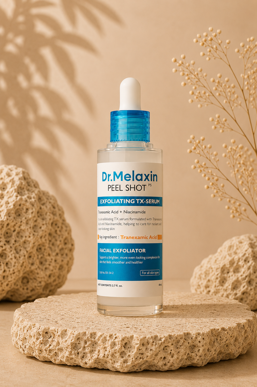 Sérum Exfoliante e Iluminador con Ácido Tranexámico y Niacinamida - Dr. Melaxin