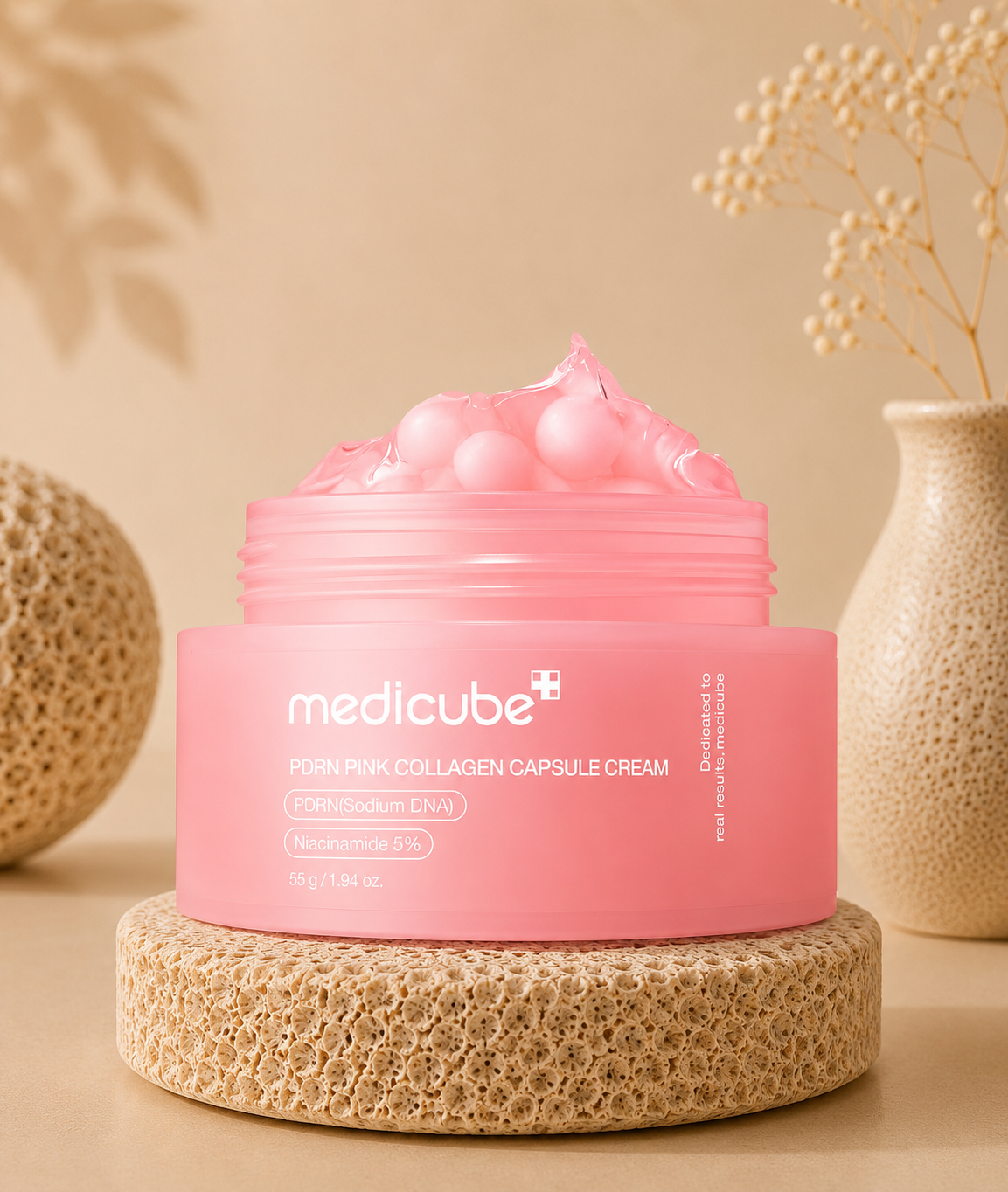 Crema Reafirmante PDRN Pink Collagen Capsule Cream - Medicube