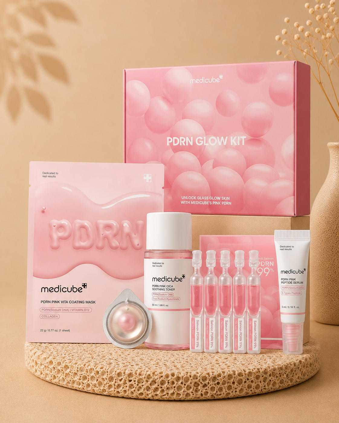 Mini Pack Medicube PDRN Pink – Rutina Hidratante y Reafirmante - Medicube